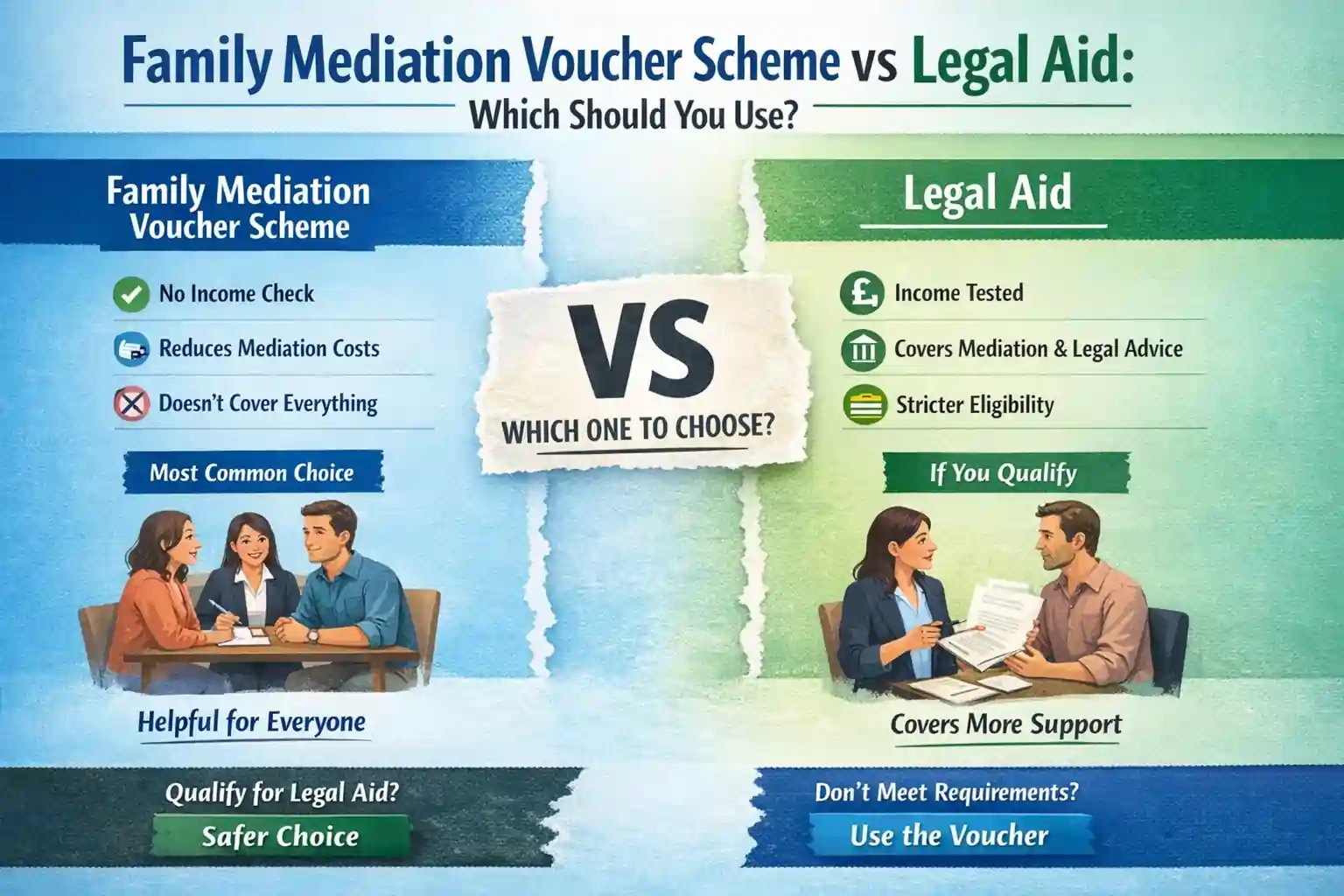 Family Mediation Voucher Scheme vs Legal Aid: Which Should You Use Workington?
