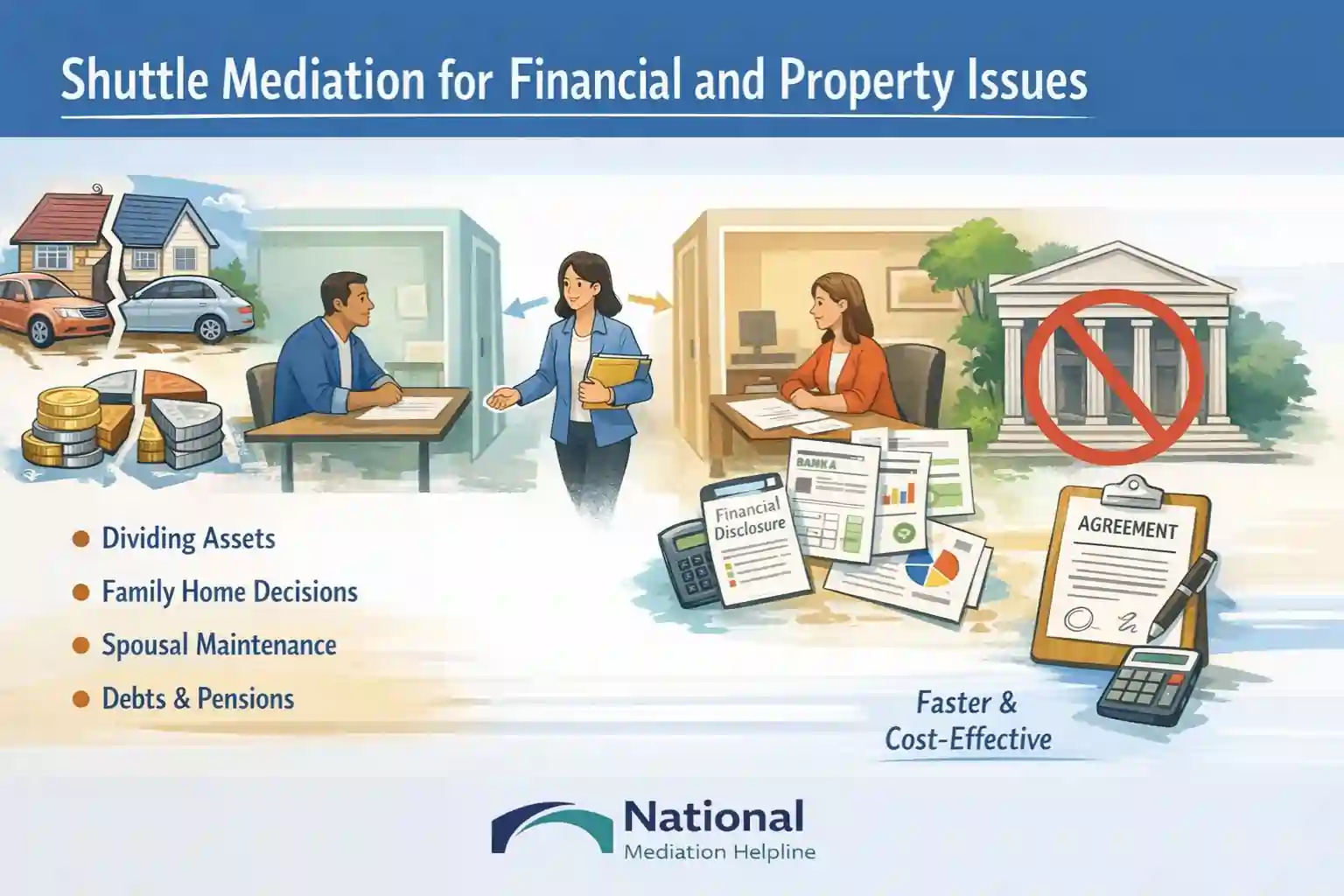 Shuttle Mediation for Financial and Property Issues Workington